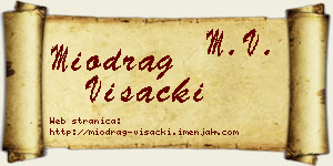 Miodrag Višacki vizit kartica